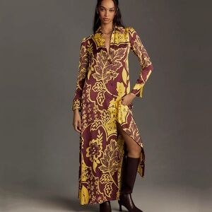 NWT Anthropologie Corey Lynn Calter Long-Sleeve Shirt Dress Size S Small